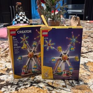 2(TWO) LEGO Creator Celebration Ferris Wheel Set with Fireworks